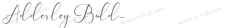 Adderley Bold字体转换